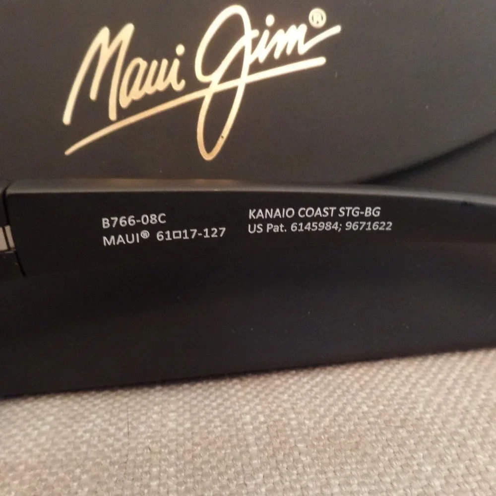 Maui Jim Kanaio Coast with Matte Black Frame and MJ Blue Hawaii Lens